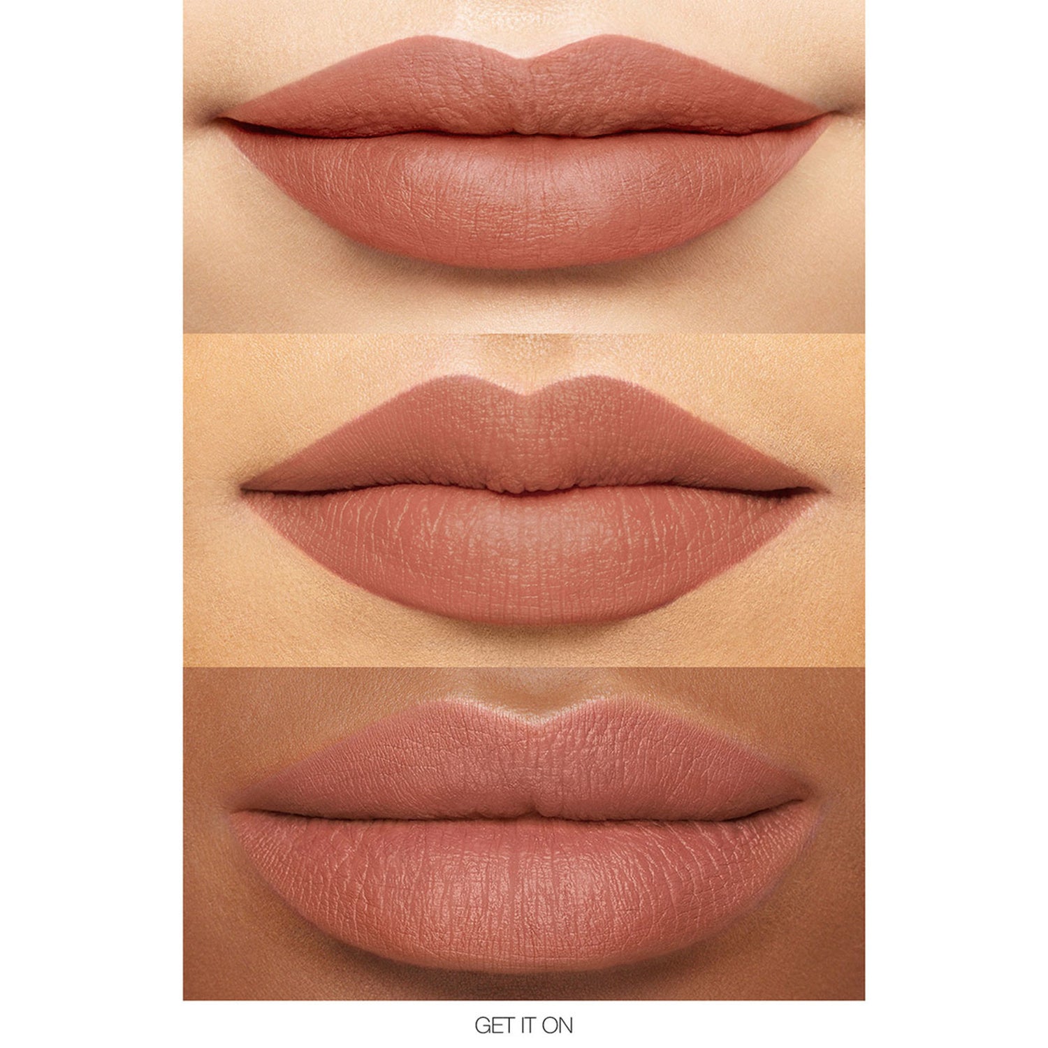 Nars Powermatte Lip Pigment Color/Shade variant: Get It On (Tan Rose) model image . This product is in the color coral