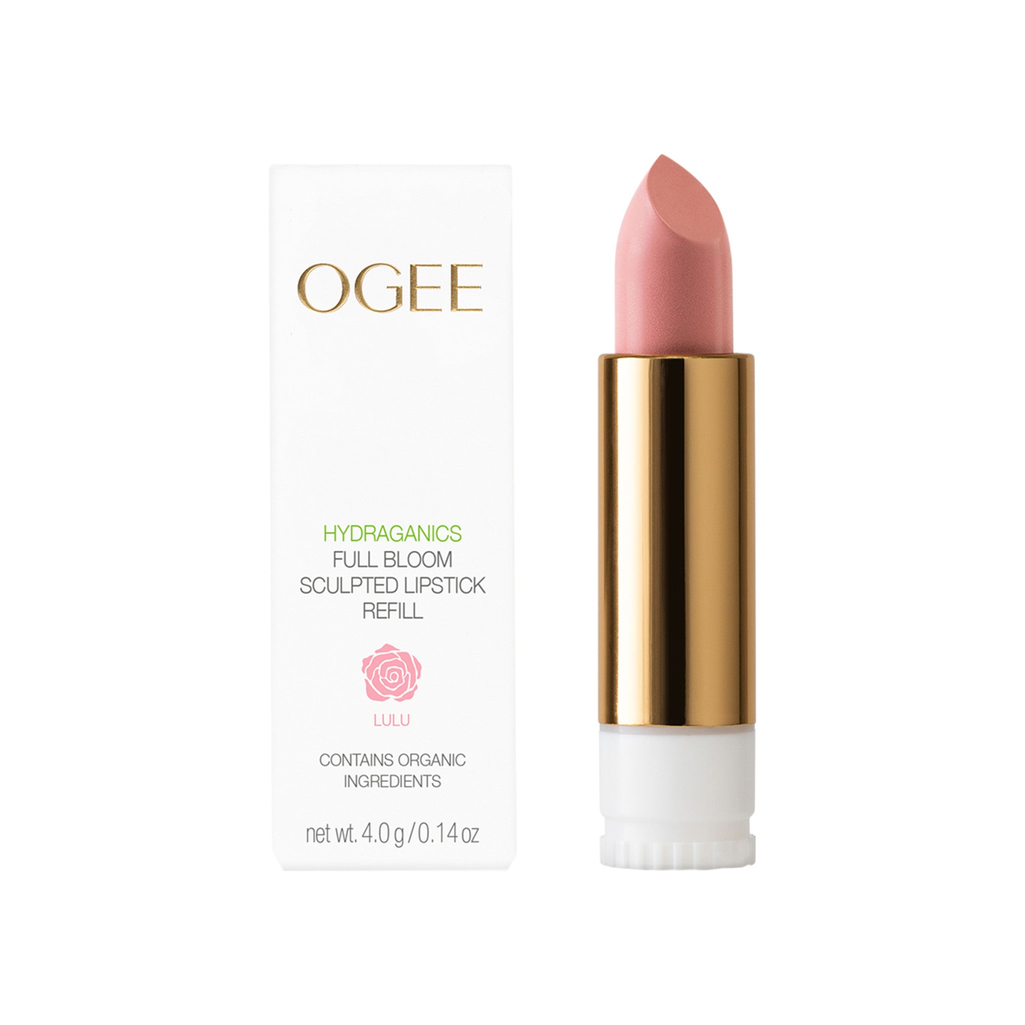 Ogee Full Bloom Sculpted Lipstick Refill Color/Shade variant: Lulu main image. This product is in the color pink