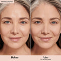 Laura Mercier Translucent Loose Setting Powder Mini Color/Shade variant: Translucent before and after image 2 . This product is for light complexions