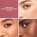 Laura Mercier RoseGlow Blush Color Infusion Color/Shade variant: Very Berry model image . This product is in the color berry