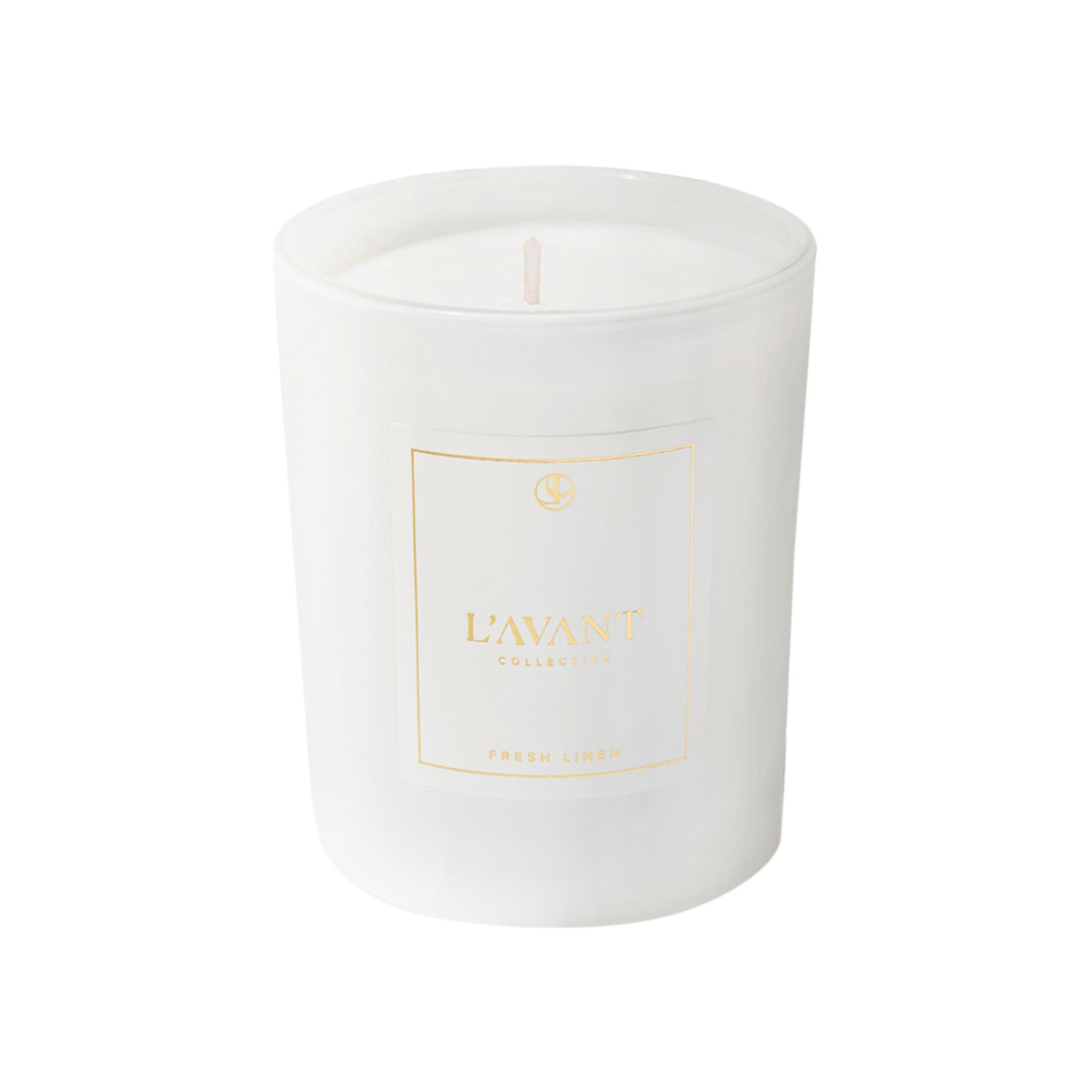L’Avant Collective Fresh Linen Candle Color/Shade variant: White main image.