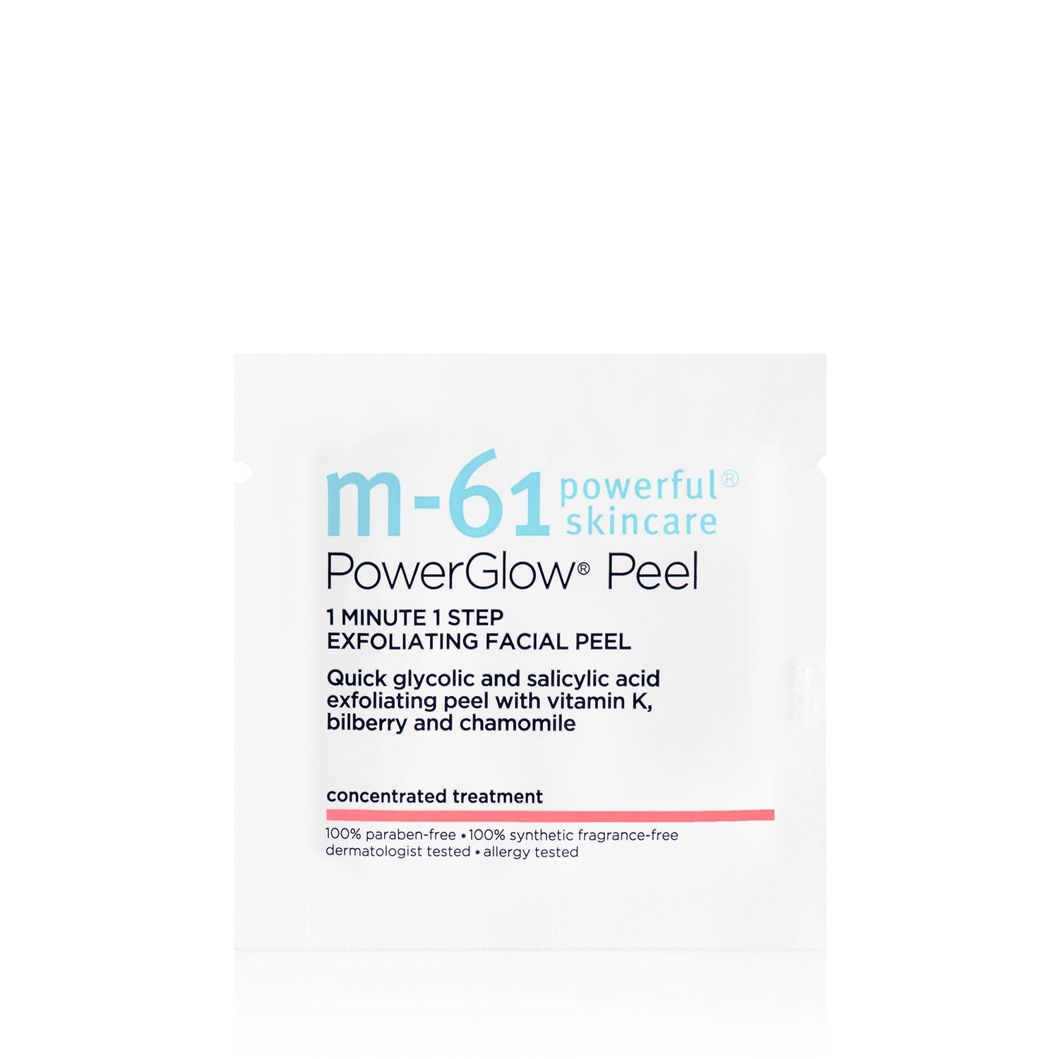 M-61 PowerGlow Peel Size variant: 10 treatments packette image.