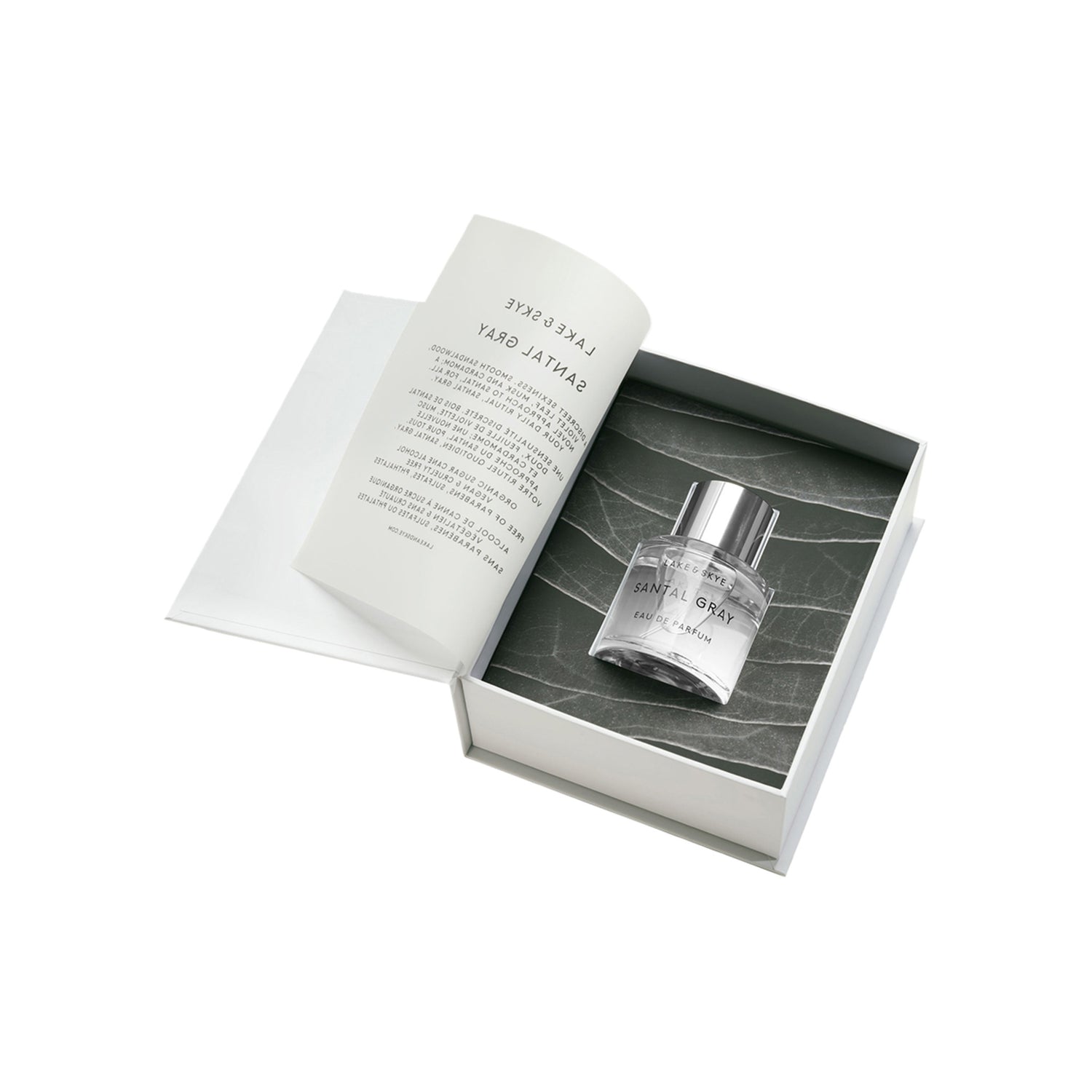 Lake & Skye Santal Gray Eau de Parfum Size variant: 1.7 fl oz | 50 ml open container image.