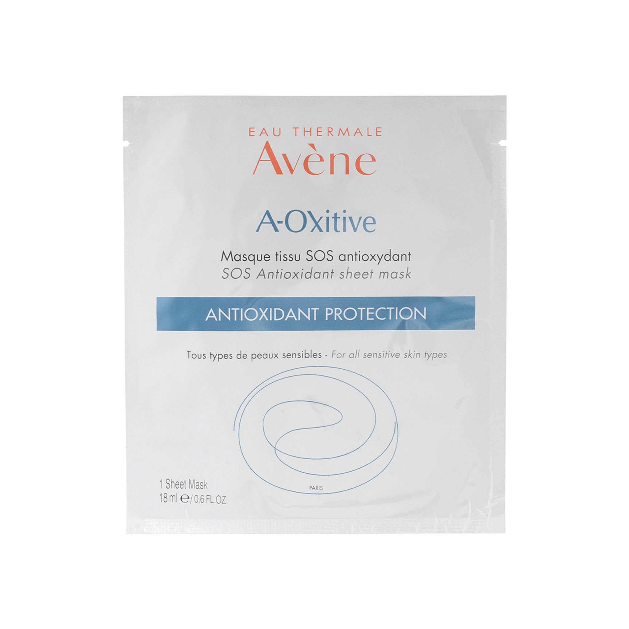 Avène A-OXitive SOS Antioxidant Sheet Mask Size variant: 1 Treatment main image.