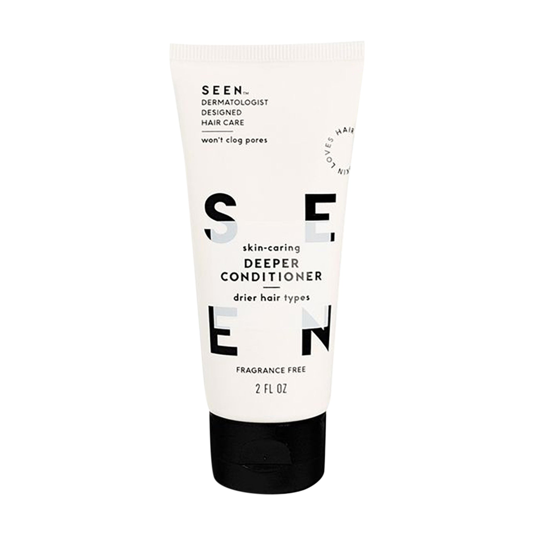 Seen Deeper Conditioner Fragrance-Free Size variant: 2 oz main image.