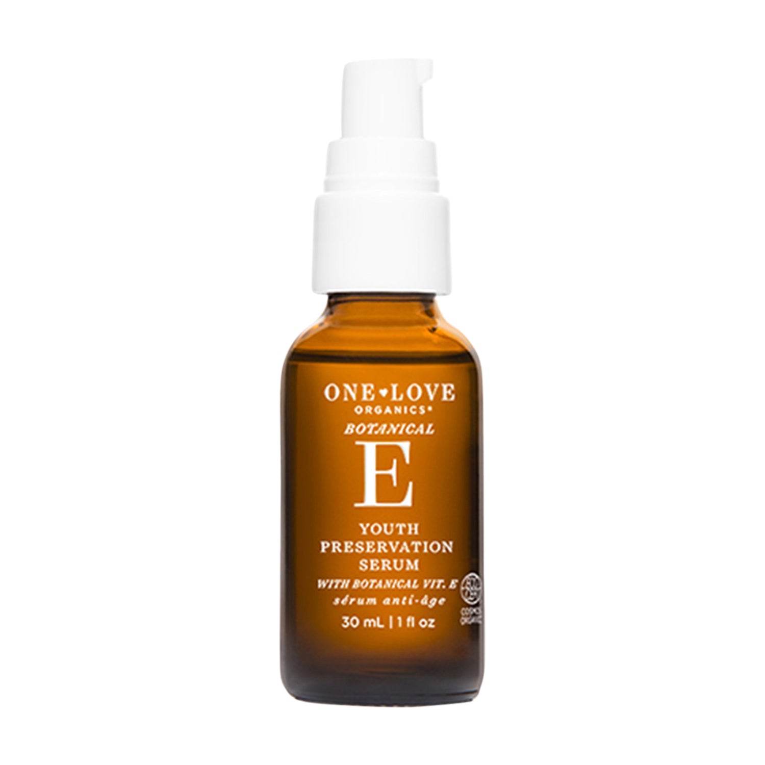 One Love Organics Botanical E Youth Preservation Serum Size variant: 30 ml main image.