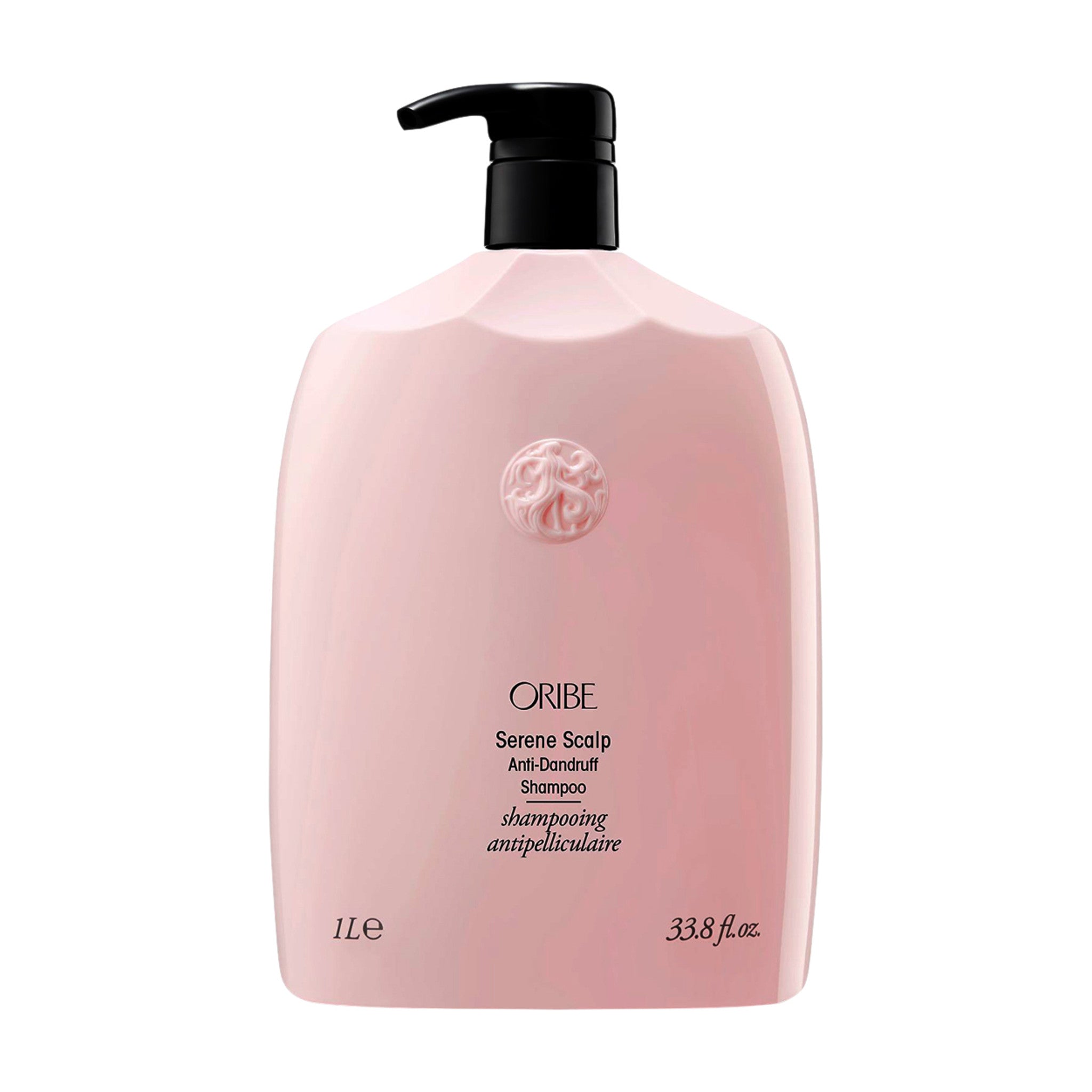 Oribe Serene Scalp Anti-Dandruff Shampoo Size variant: 33.8 fl oz | 1 L main image.