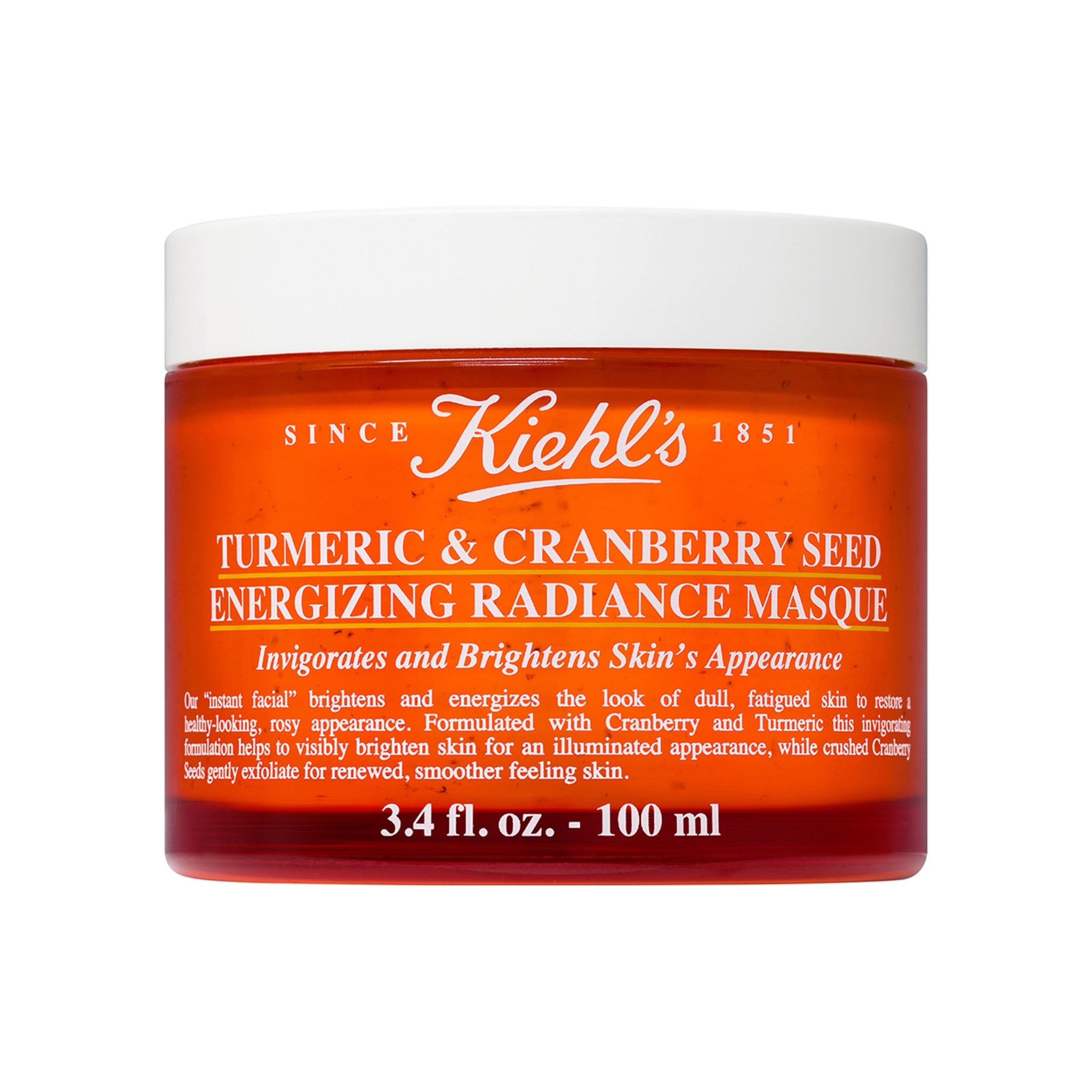 Kiehl's Since 1851 Turmeric and Cranberry Seed Energizing Radiance Masque Size variant: 3.4 oz. main image.