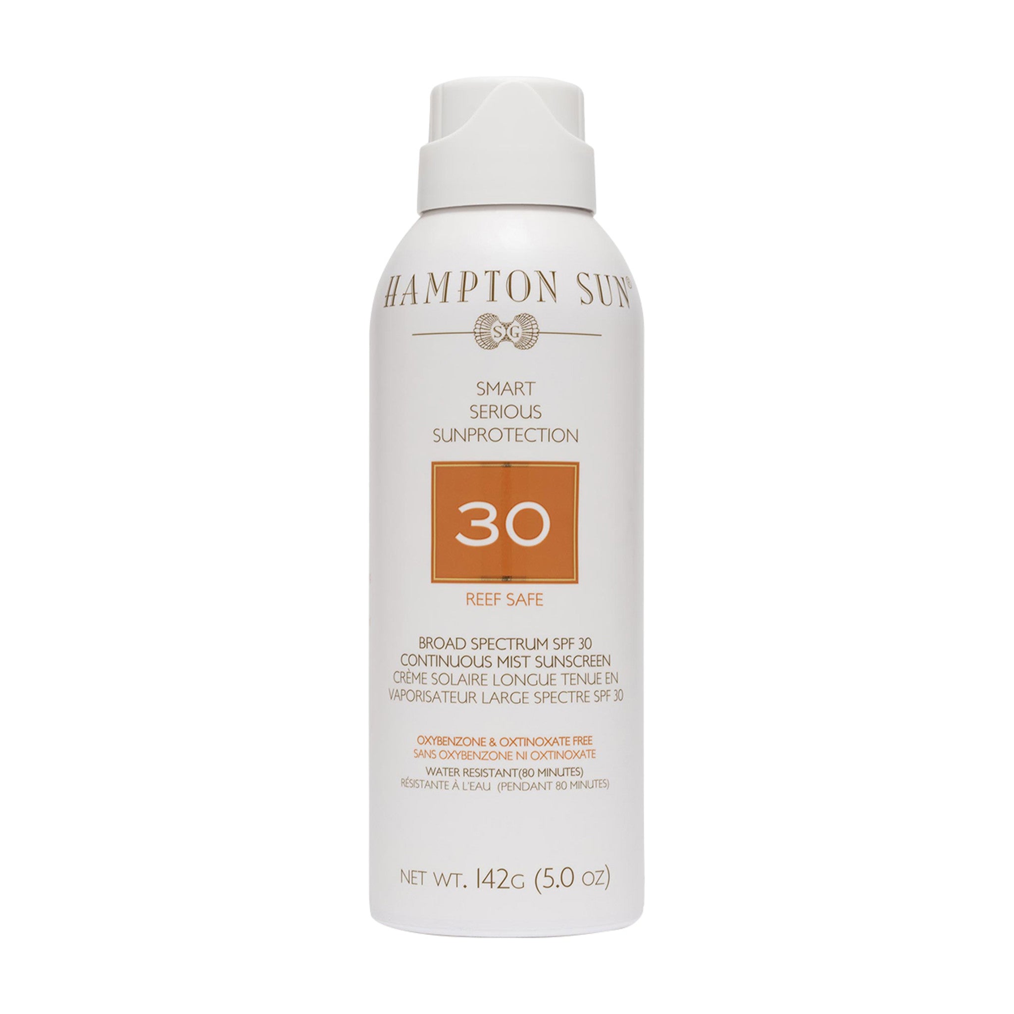 Hampton Sun Continuous Mist Sunscreen SPF 30 Size variant: 5 oz main image.