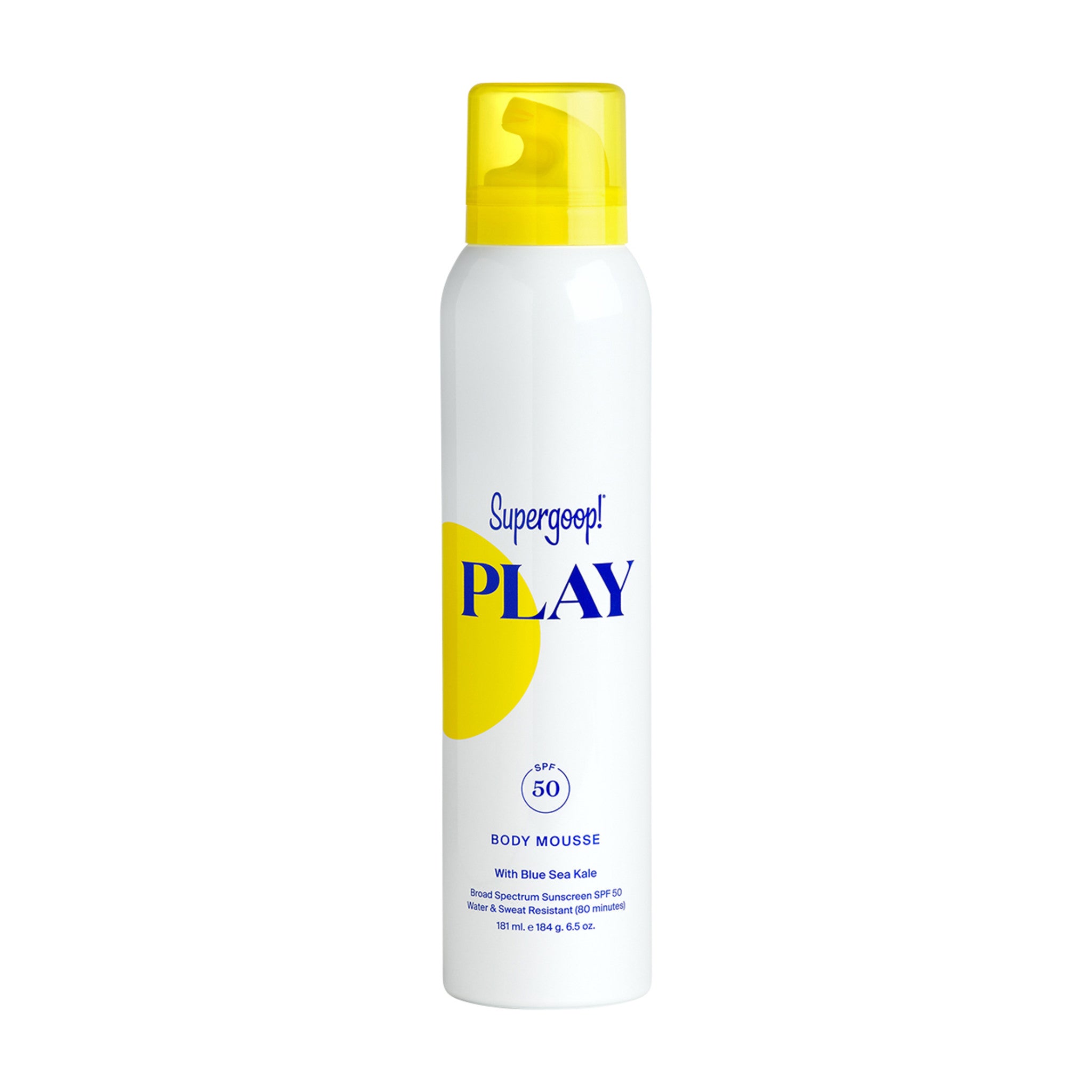 Supergoop! Play Body Mousse With Blue Sea Kale SPF 50 Size variant: 6.5 oz main image.