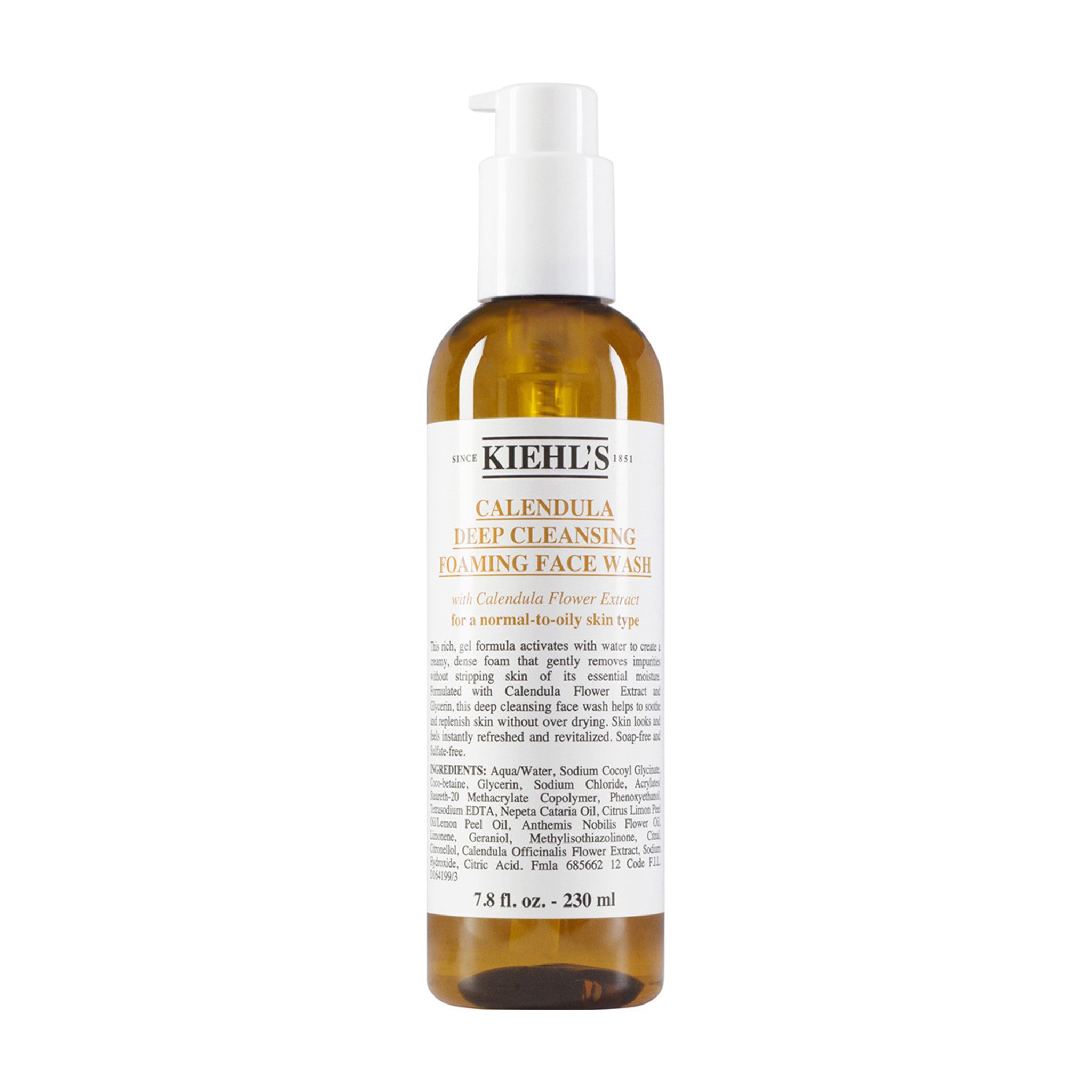 Kiehl's Since 1851 Calendula Deep Cleansing Foaming Face Wash Size variant: 7.8 fl oz | 230 ml main image.