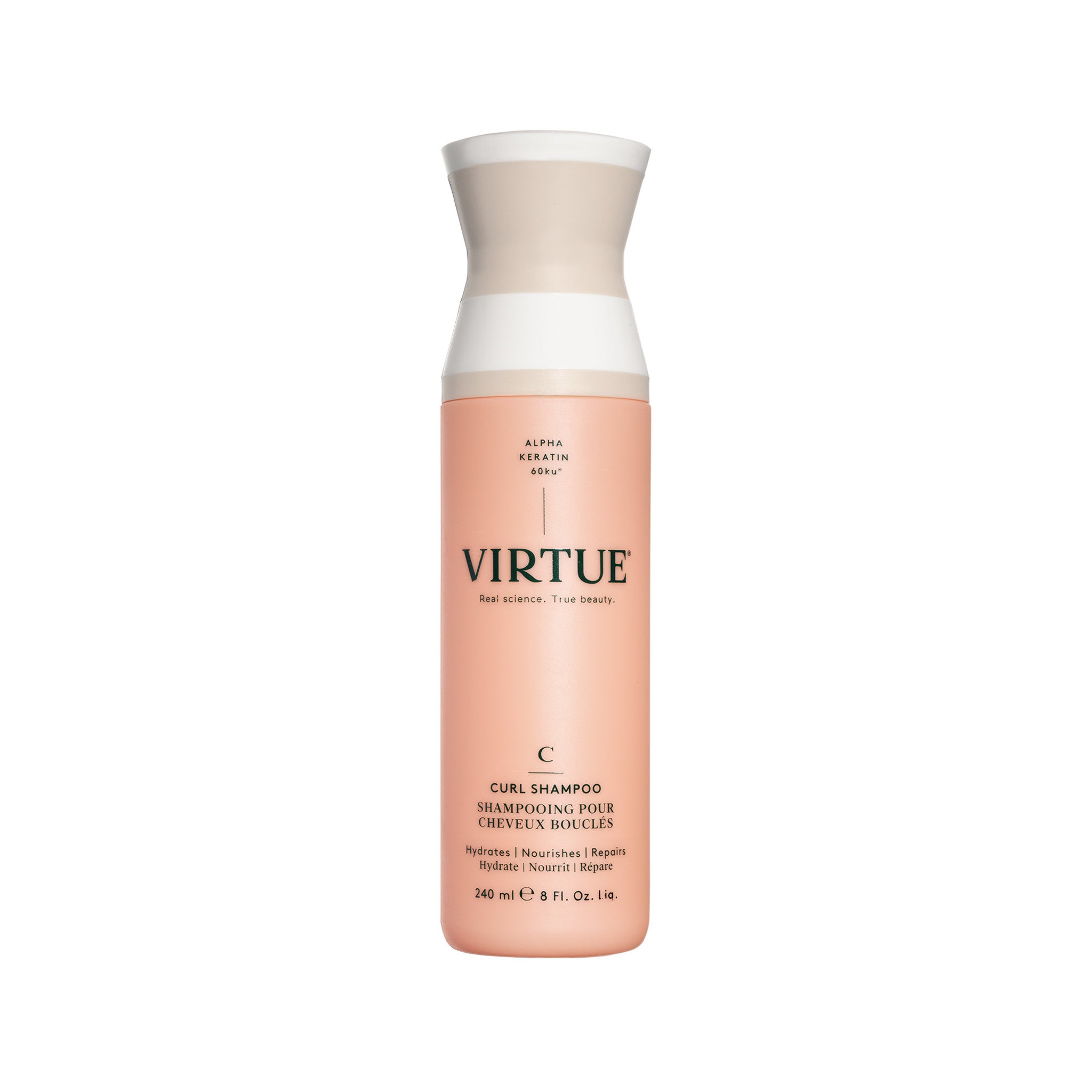 Virtue Curl Shampoo Size variant: 8 oz | 240 ml main image.