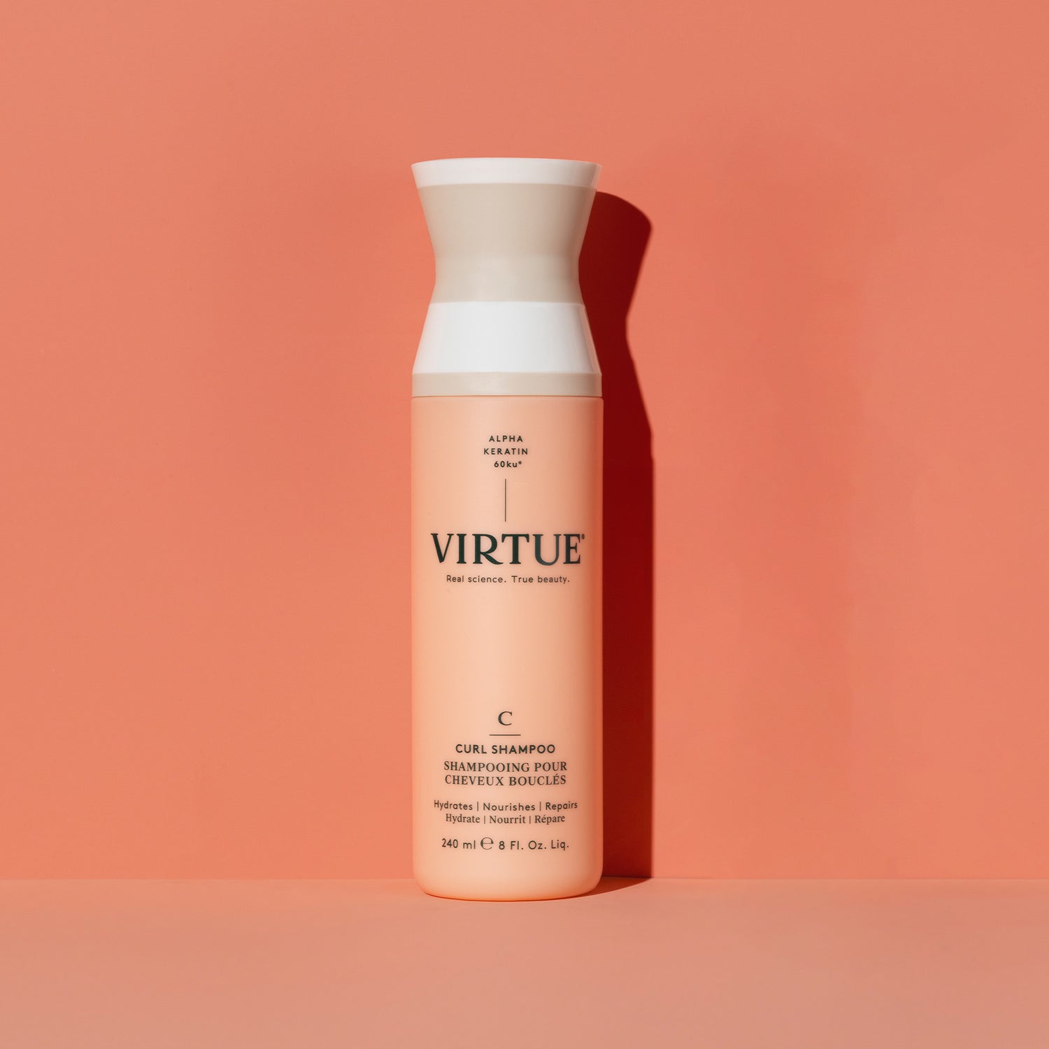 Virtue Curl Shampoo Size variant: 8 oz | 240 ml lifestyle image .